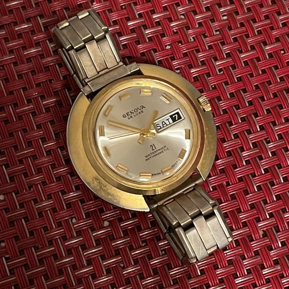 For Repair Rare Genoa Gents Wristwatch